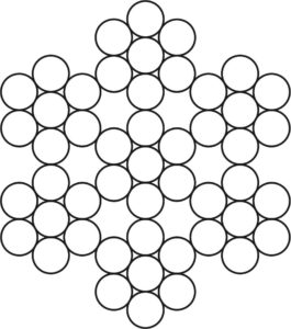 Канат д. 4,5мм, 6x7-WSC (1-6), м.гр. 1770, без покриття U, праве хрестове sZ